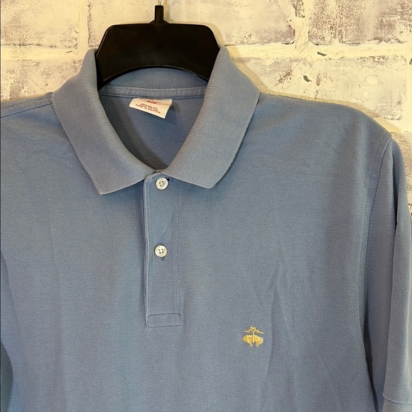 Brooks Brothers Men’s Small Cotton Polo S/S Light Blue Embroidered Golf Preppy - Picture 3 of 6